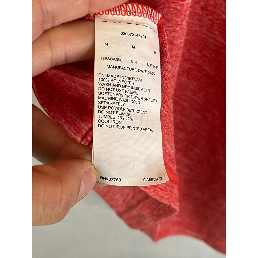 Nike men's Hydroguard red heathered long sleeve swim t-shirt dri-FIT tech M - Picture 8 of 8